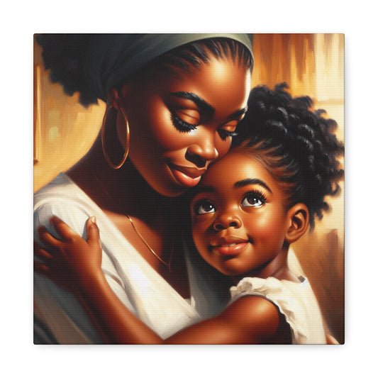 "Family Moments: A Warm Embrace" - Canvas - Authentic4Us