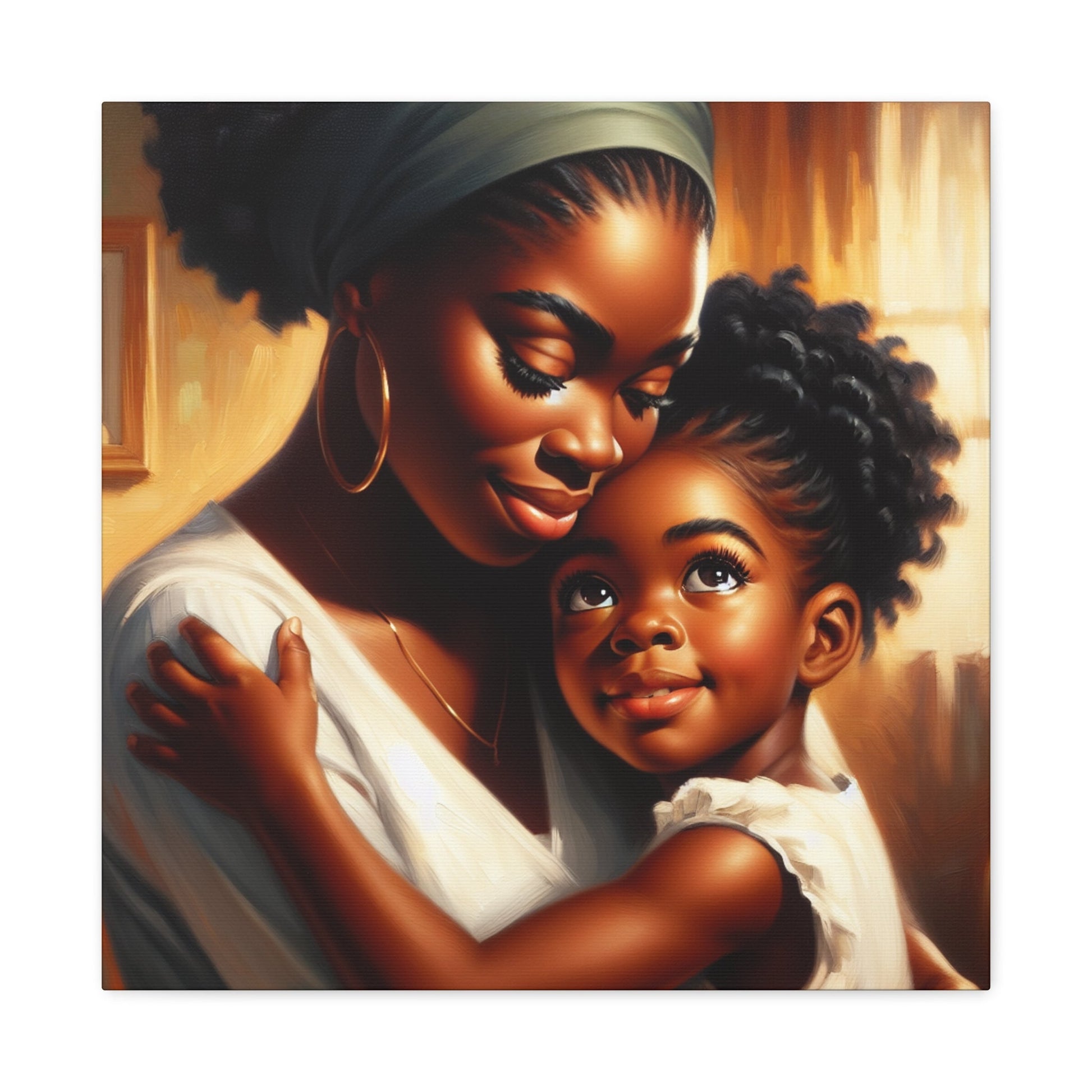 "Family Moments: A Warm Embrace" - Canvas - Authentic4Us