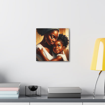 "Family Moments: A Warm Embrace" - Canvas - Authentic4Us