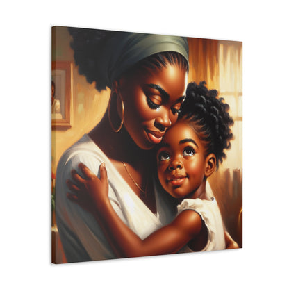 "Family Moments: A Warm Embrace" - Canvas - Authentic4Us