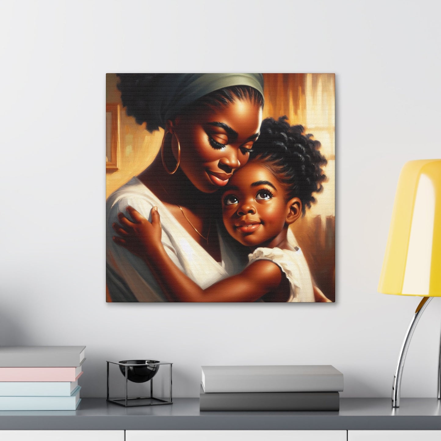 "Family Moments: A Warm Embrace" - Canvas - Authentic4Us