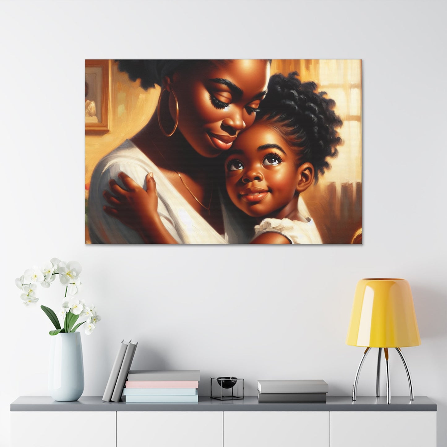 "Family Moments: A Warm Embrace" - Canvas - Authentic4Us