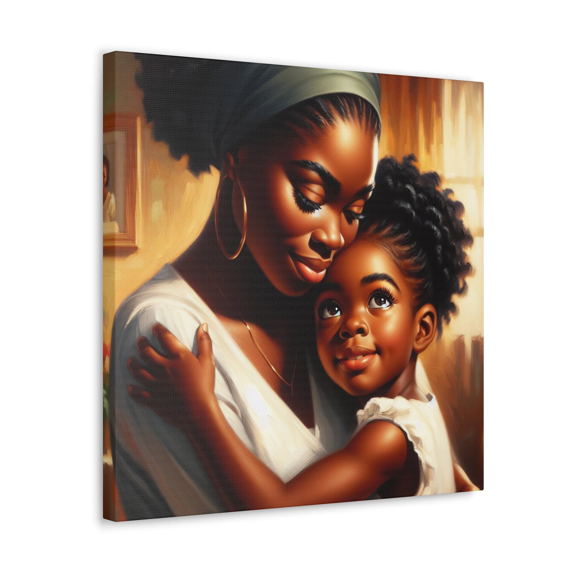 "Family Moments: A Warm Embrace" - Canvas - Authentic4Us