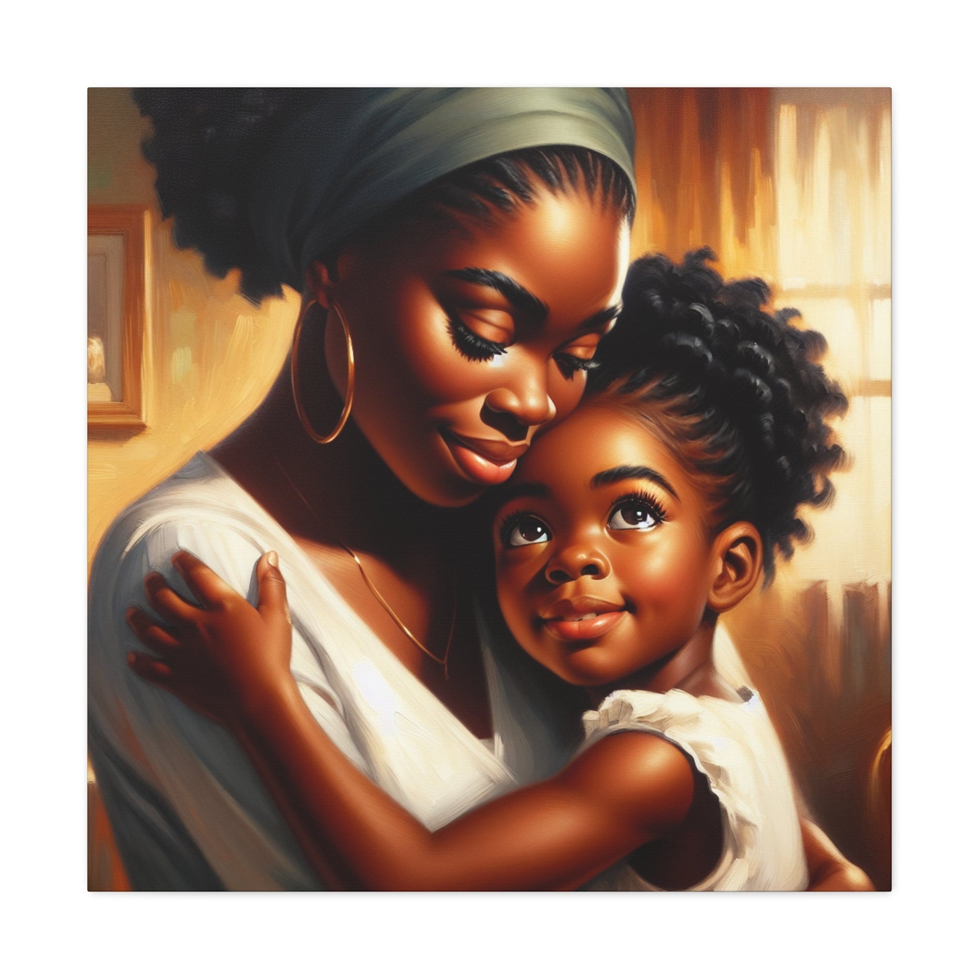 "Family Moments: A Warm Embrace" - Canvas - Authentic4Us