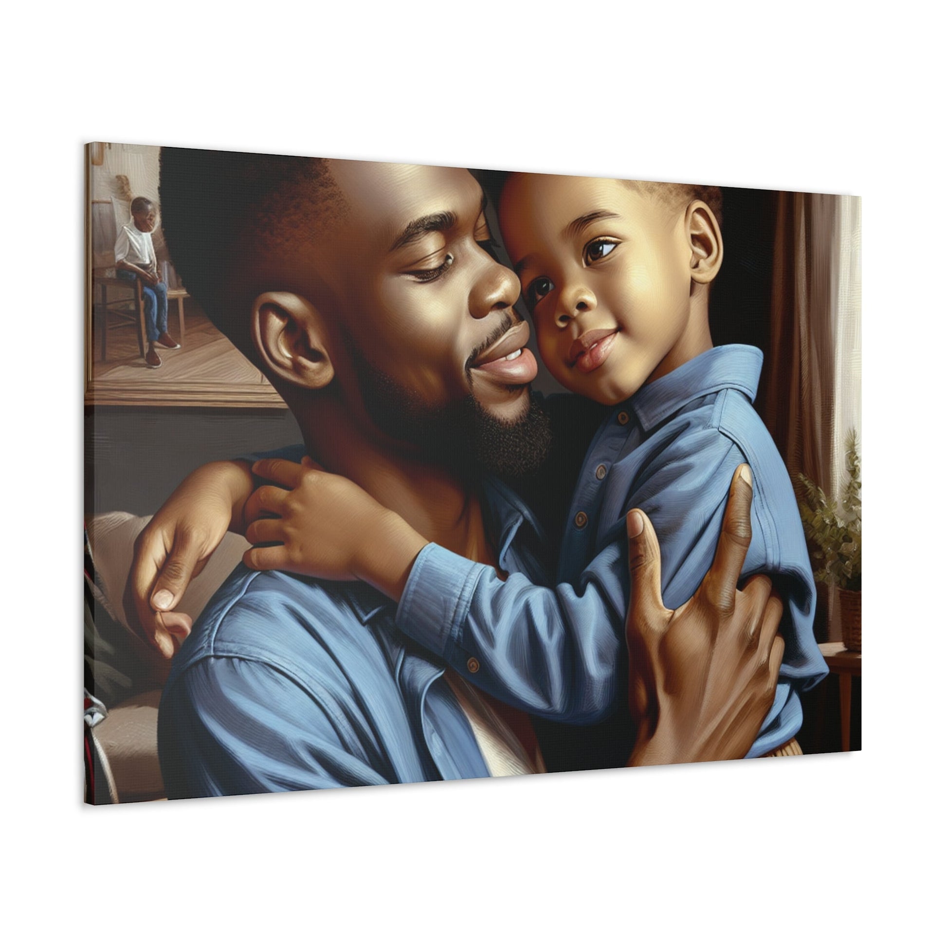 "Father and Son Embrace" - Canvas - Authentic4Us