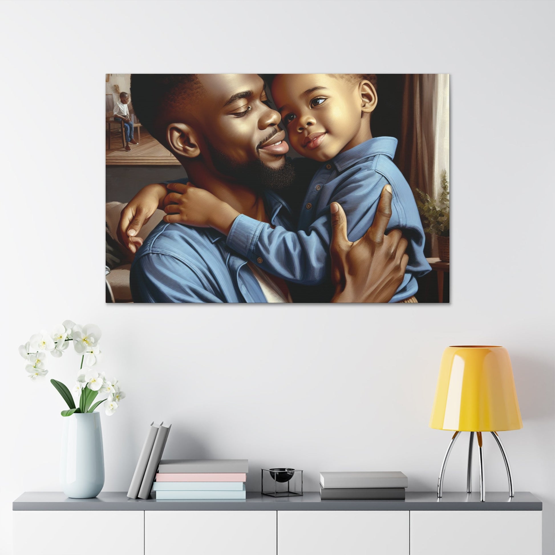 "Father and Son Embrace" - Canvas - Authentic4Us