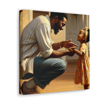 "Father-Daughter Bonding Bliss" - Canvas - Authentic4Us