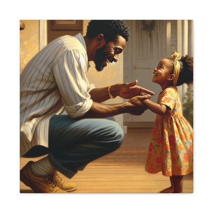 "Father-Daughter Bonding Bliss" - Canvas - Authentic4Us