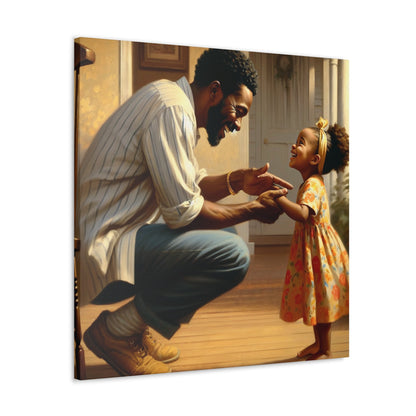 "Father-Daughter Bonding Bliss" - Canvas - Authentic4Us