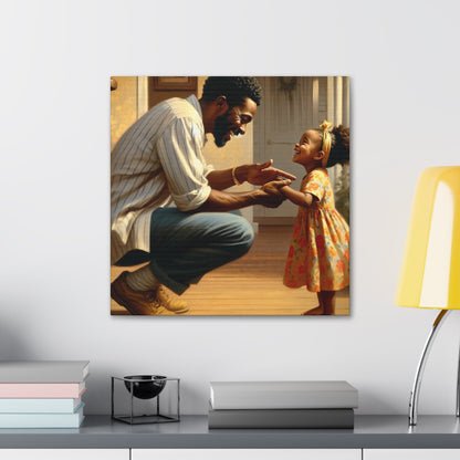 "Father-Daughter Bonding Bliss" - Canvas - Authentic4Us