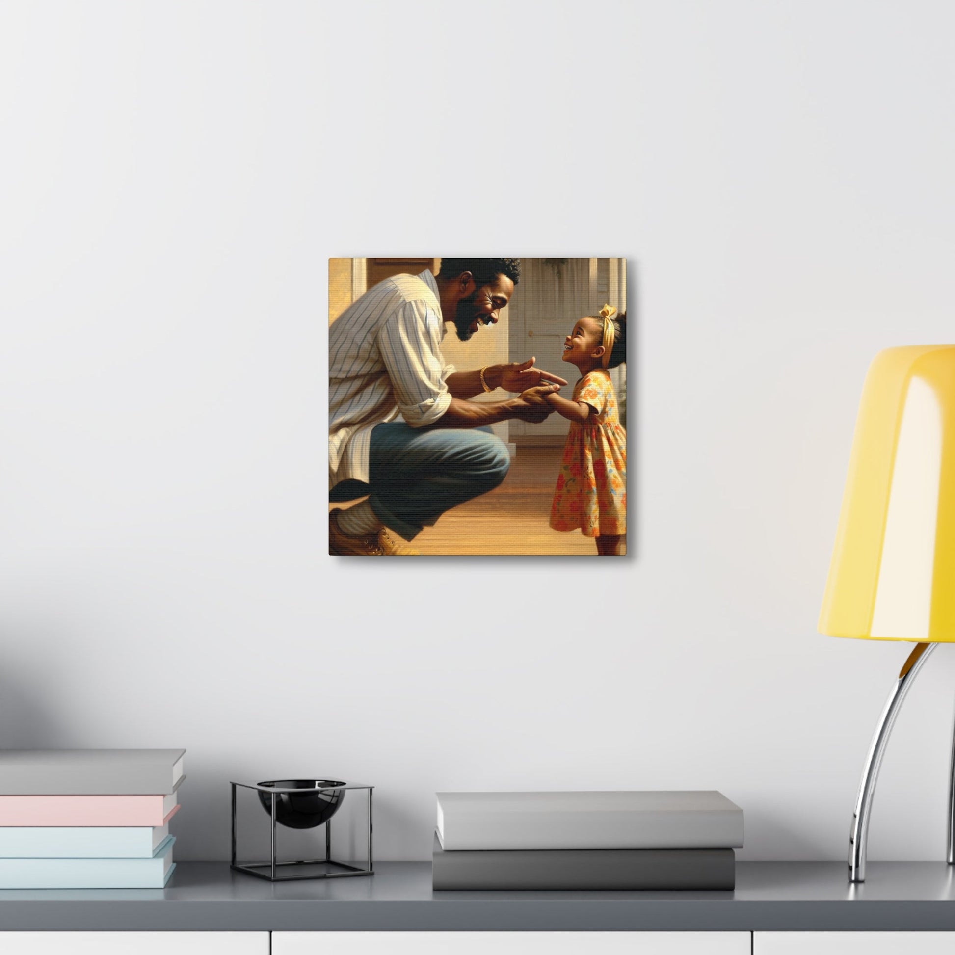 "Father-Daughter Bonding Bliss" - Canvas - Authentic4Us