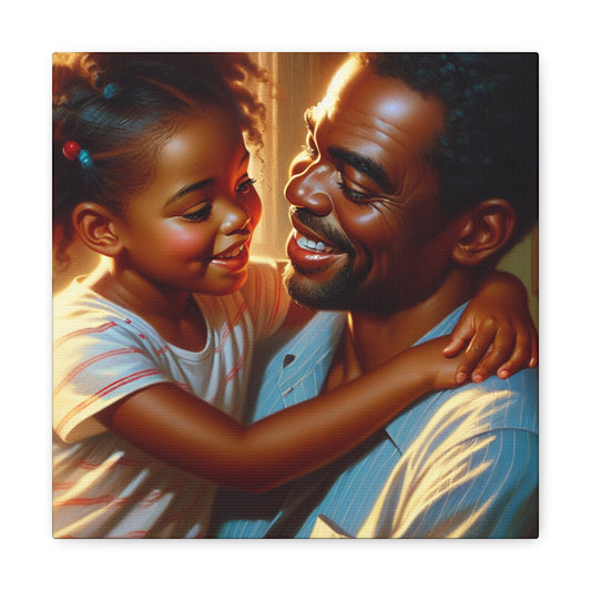 "Fatherly Love in Embrace" - Canvas - Authentic4Us