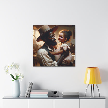 "Fatherly Love in Golden Glow" - Canvas - Authentic4Us