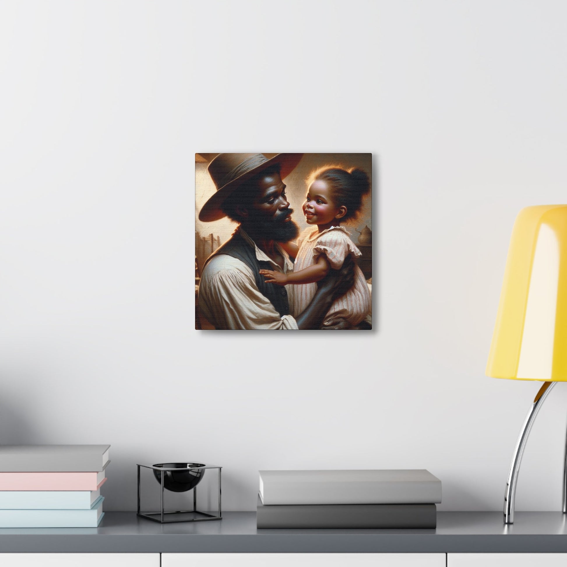 "Fatherly Love in Golden Glow" - Canvas - Authentic4Us