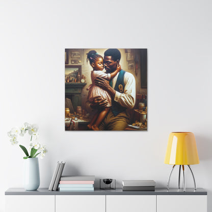 "Father's Embrace: A Historic Moment" - Canvas - Authentic4Us