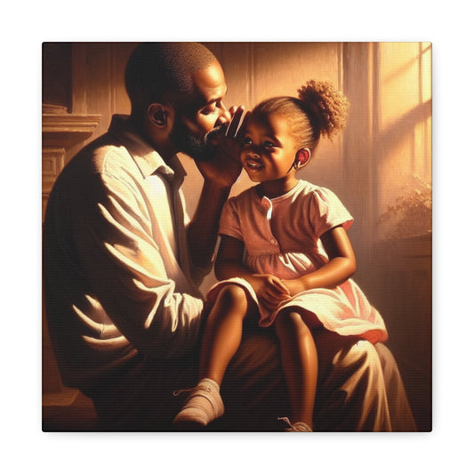 "Father's Love: A Heartwarming Bond" - Canvas - Authentic4Us