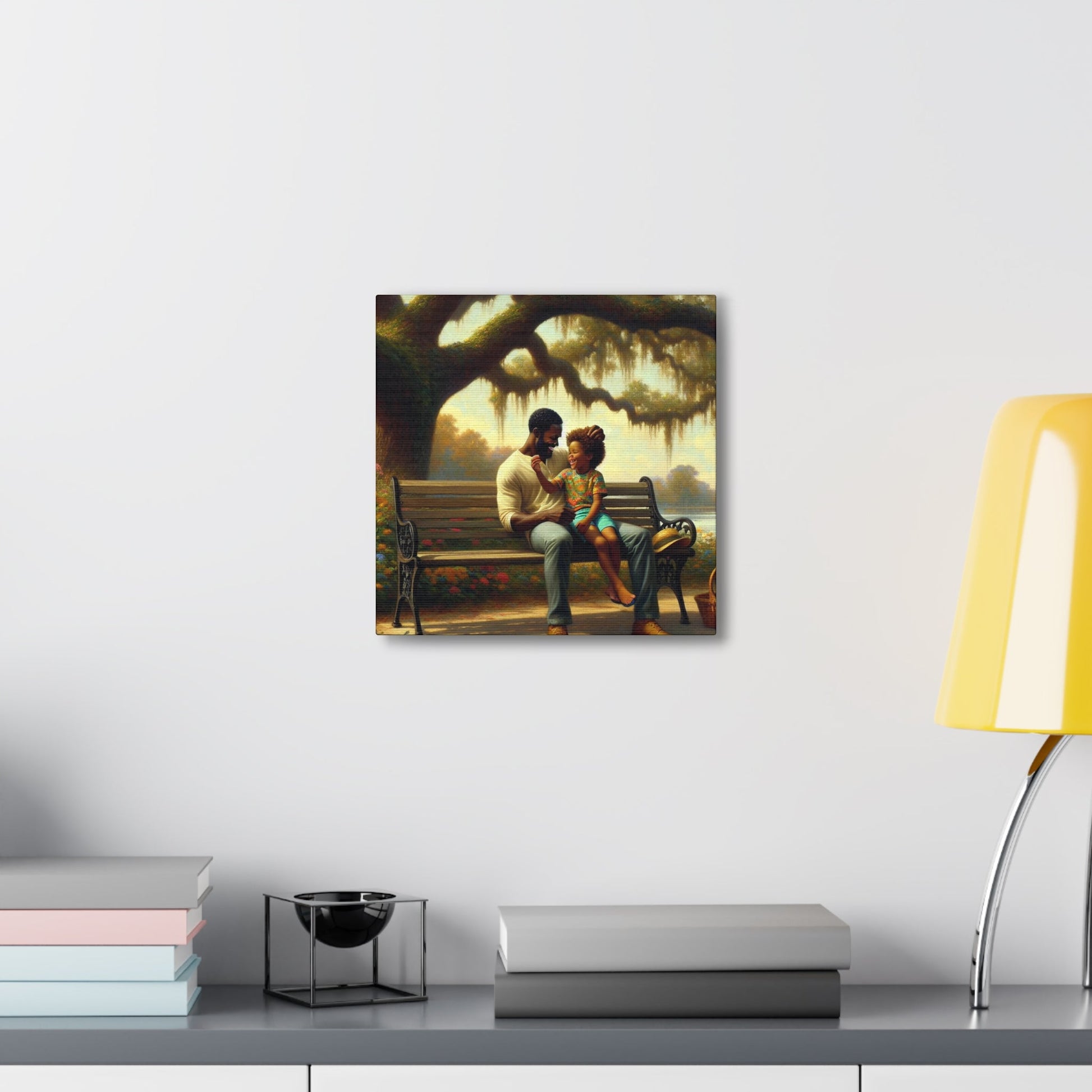 "Father's Love: A Playful Connection" - Canvas - Authentic4Us