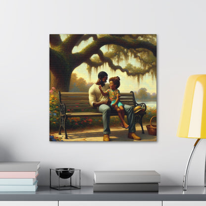 "Father's Love: A Playful Connection" - Canvas - Authentic4Us