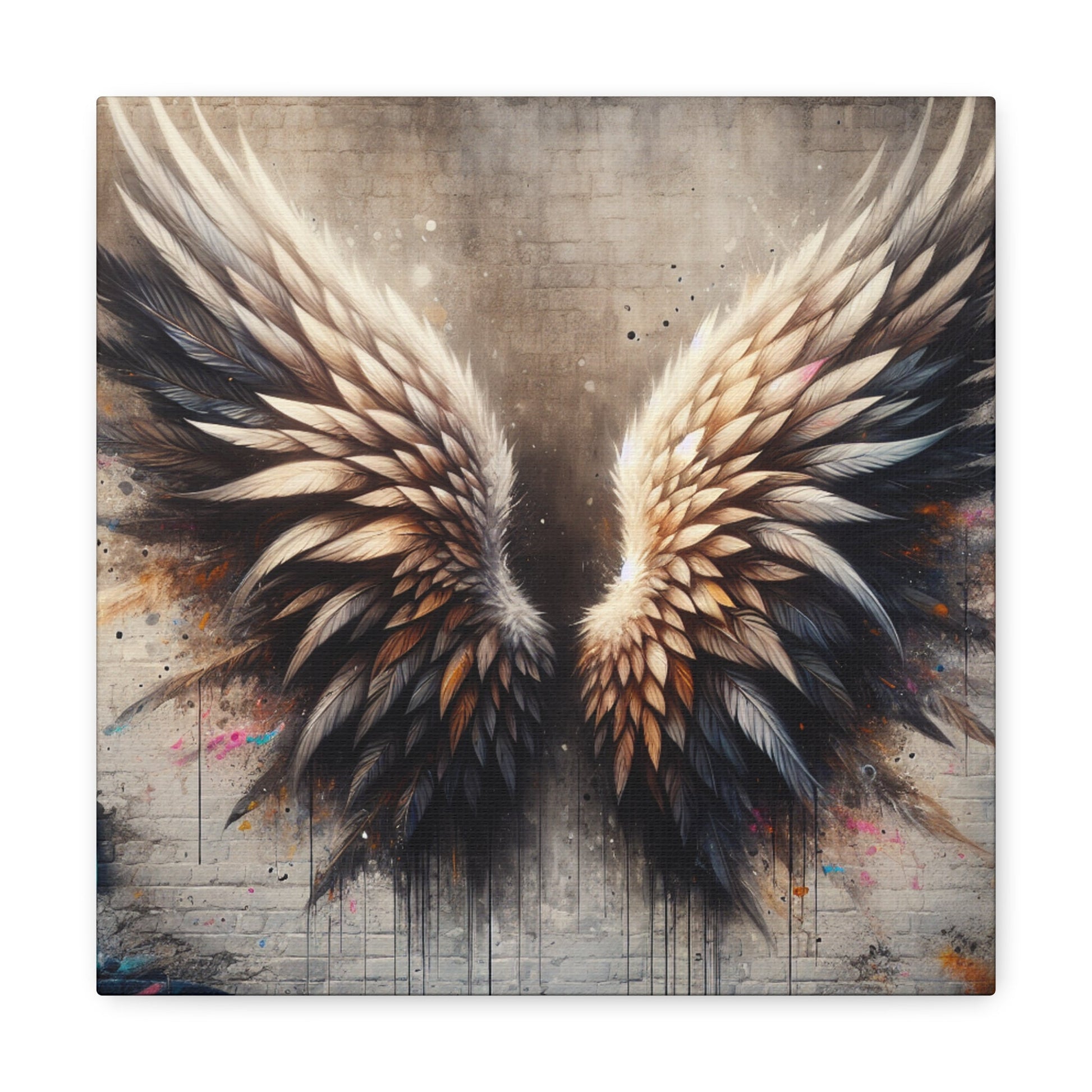 "Feathered Urban Elegance" - Canvas - Authentic4Us