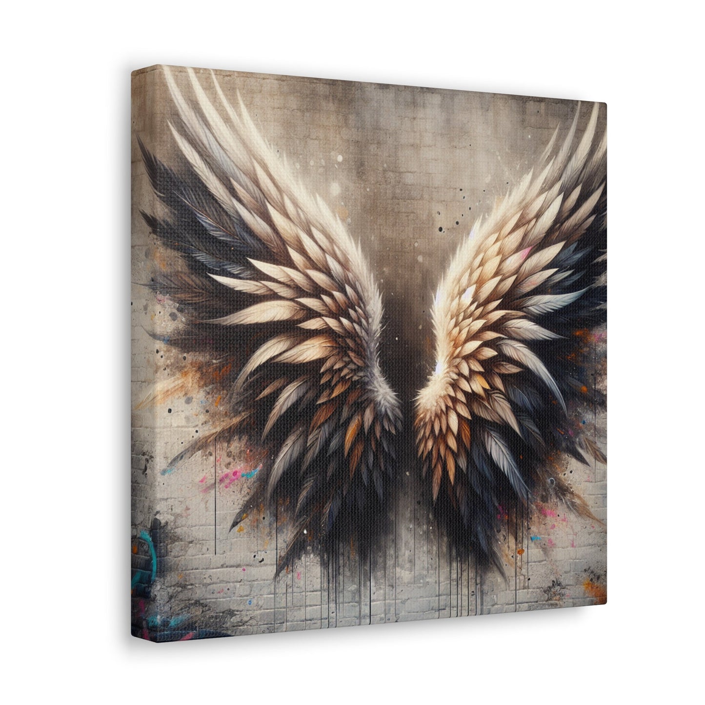 "Feathered Urban Elegance" - Canvas - Authentic4Us