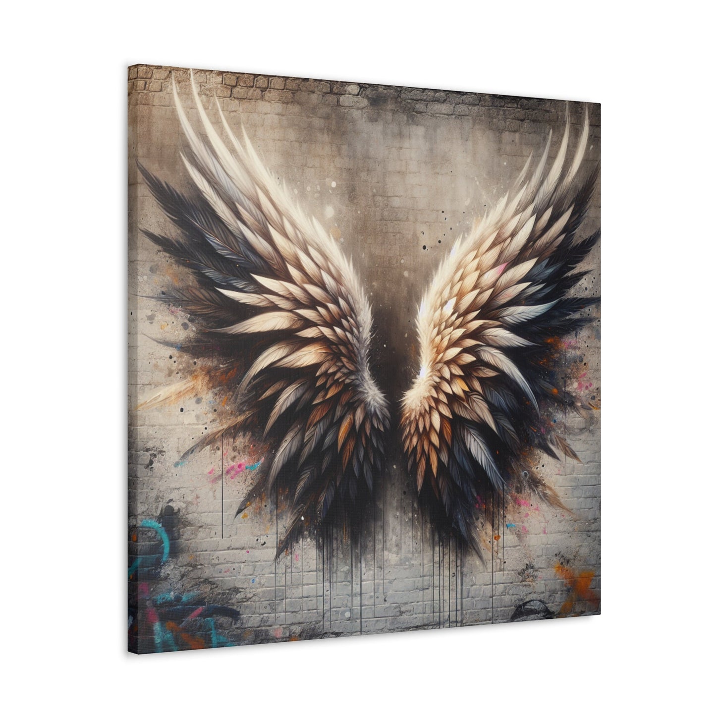 "Feathered Urban Elegance" - Canvas - Authentic4Us