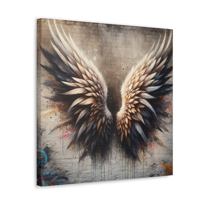 "Feathered Urban Elegance" - Canvas - Authentic4Us