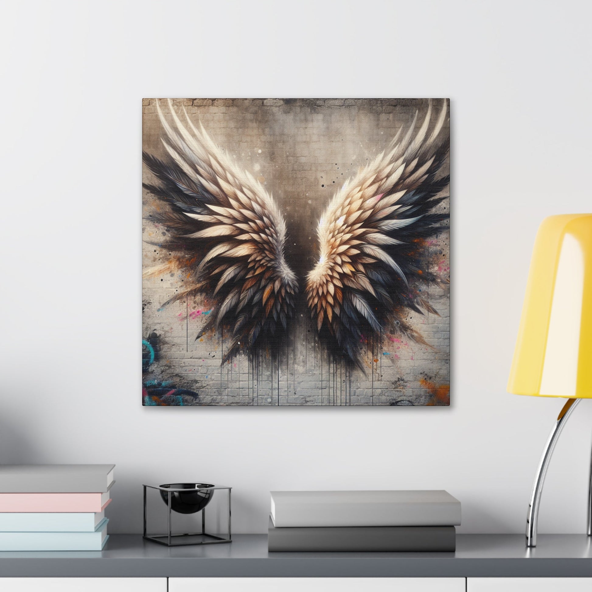 "Feathered Urban Elegance" - Canvas - Authentic4Us