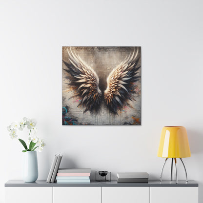 "Feathered Urban Elegance" - Canvas - Authentic4Us