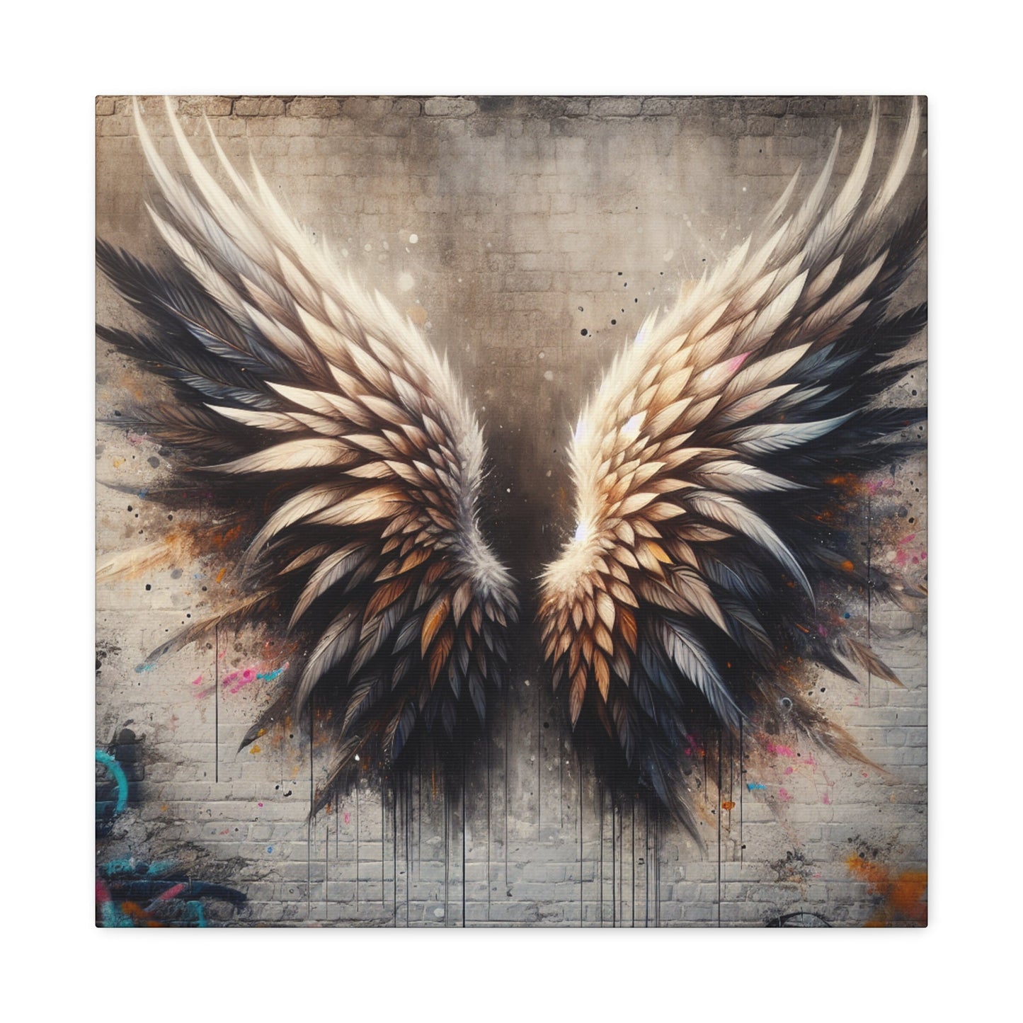 "Feathered Urban Elegance" - Canvas - Authentic4Us