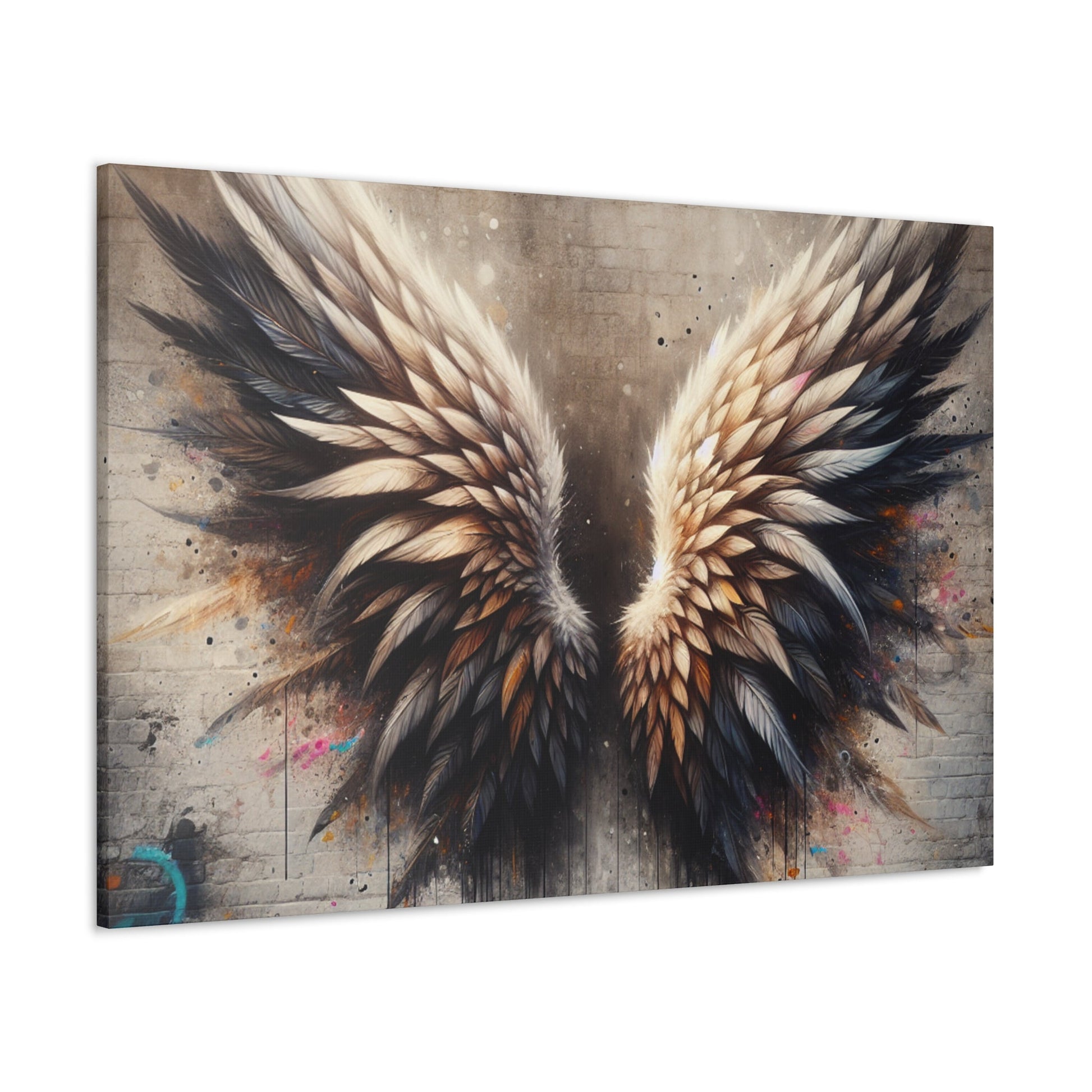 "Feathered Urban Elegance" - Canvas - Authentic4Us