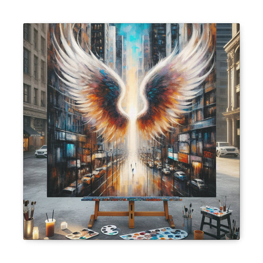 "Fiery Wings: Urban Inspiration" - Canvas - Authentic4Us