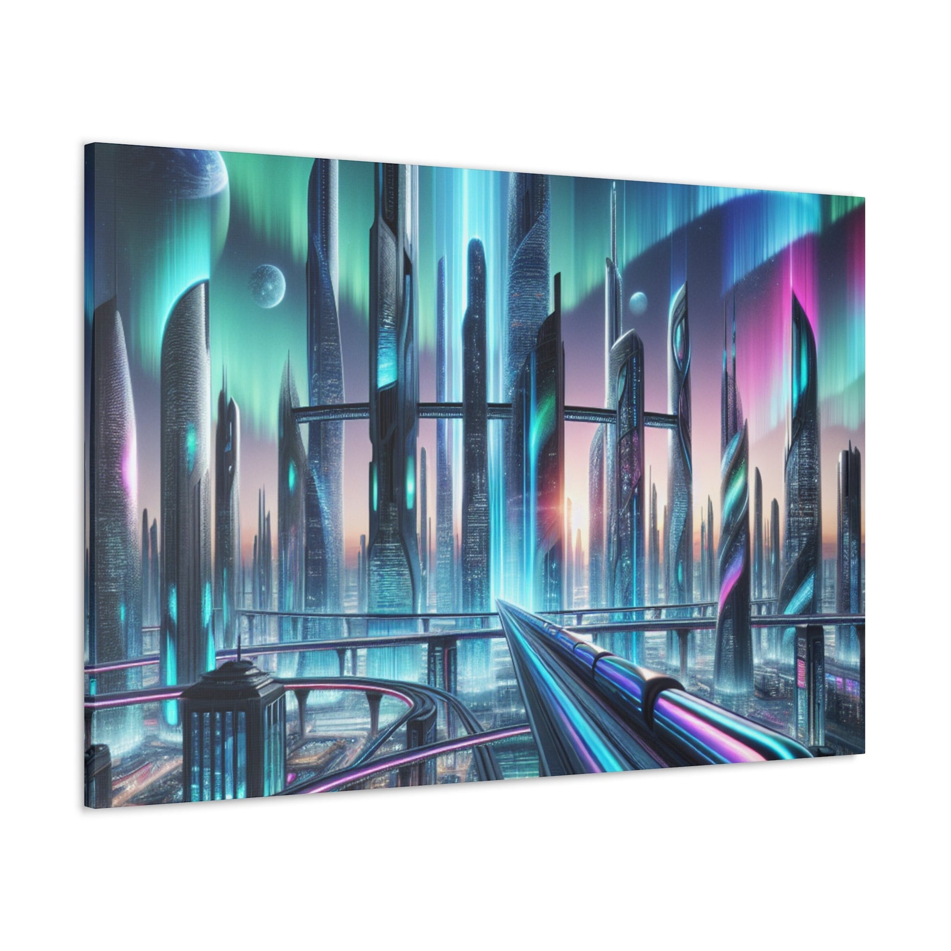 "Future Metropolis Dreamscape" - Canvas - Authentic4Us