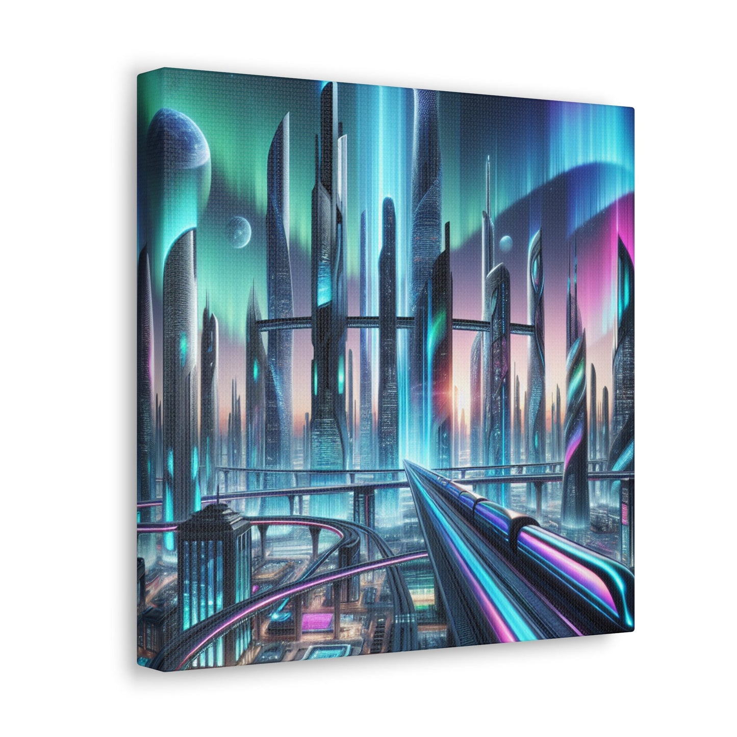 "Future Metropolis Dreamscape" - Canvas - Authentic4Us