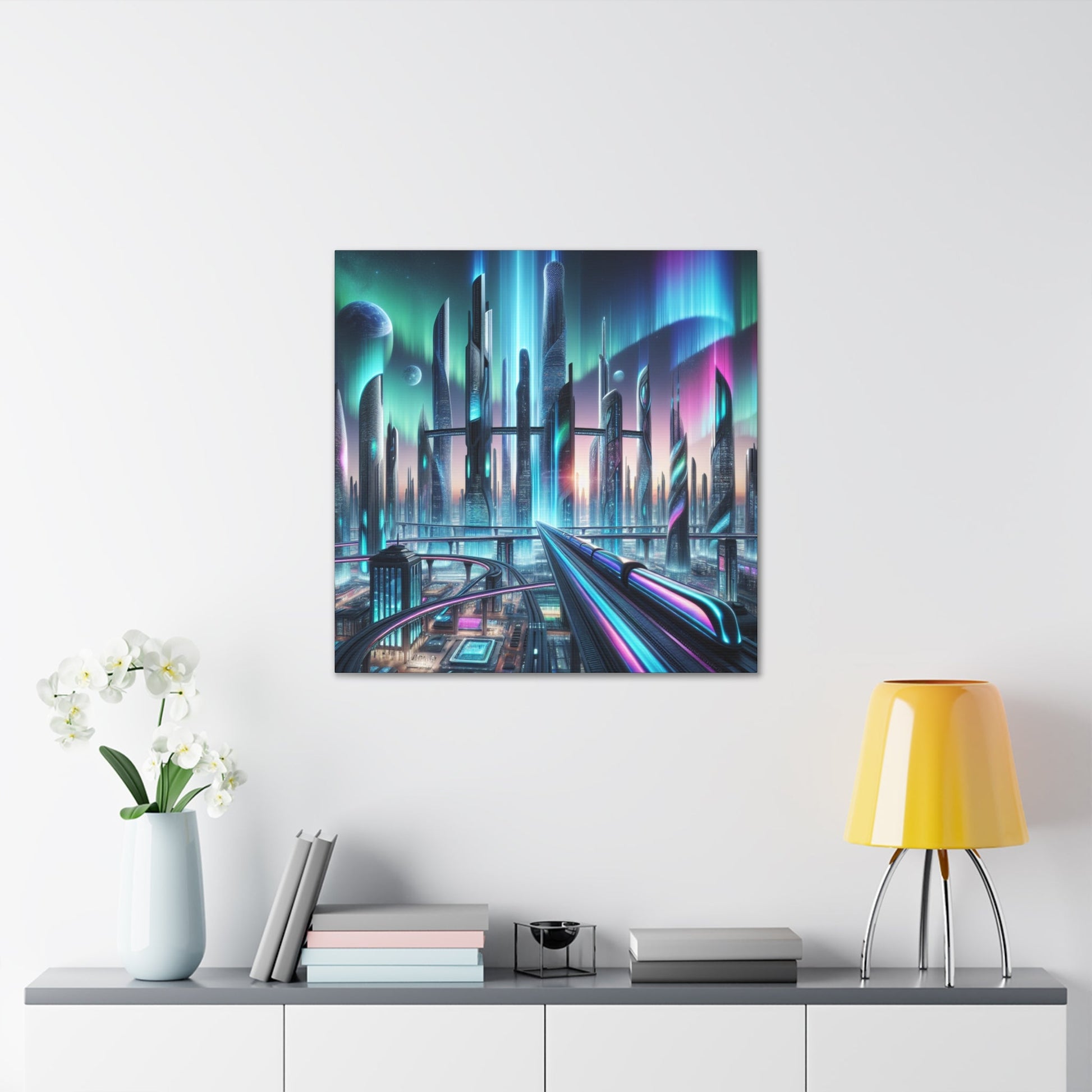 "Future Metropolis Dreamscape" - Canvas - Authentic4Us