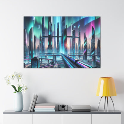 "Future Metropolis Dreamscape" - Canvas - Authentic4Us