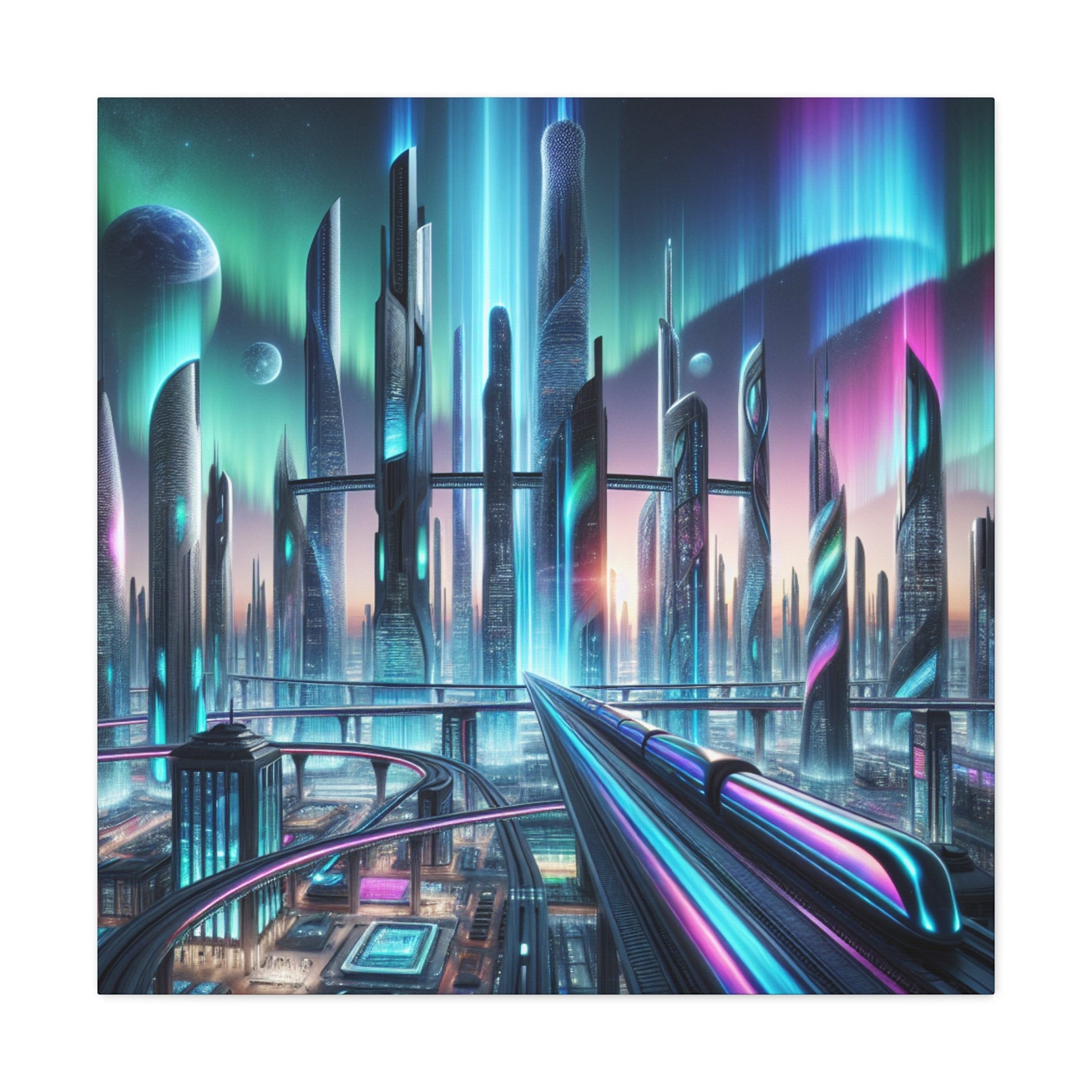 "Future Metropolis Dreamscape" - Canvas - Authentic4Us