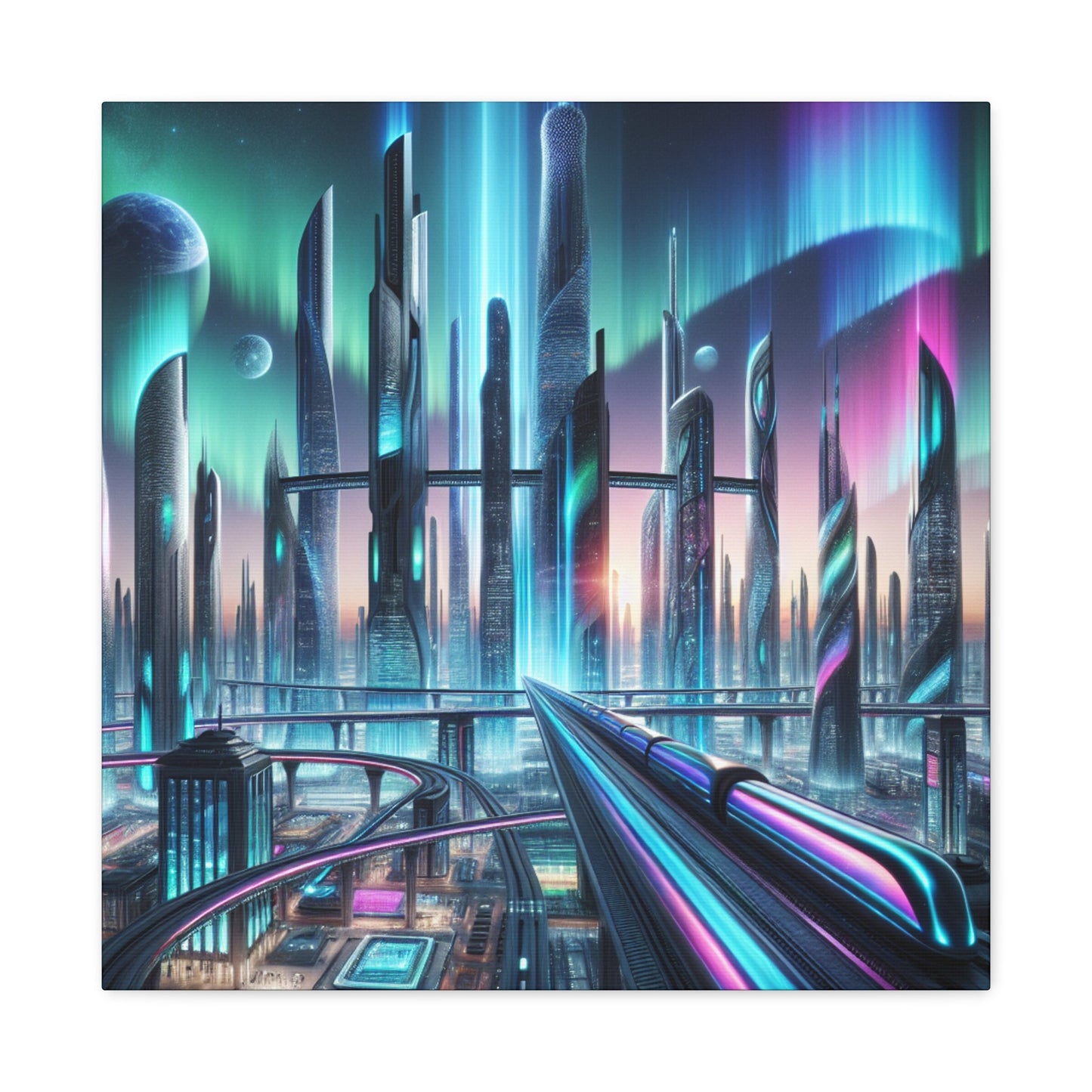 "Future Metropolis Dreamscape" - Canvas - Authentic4Us