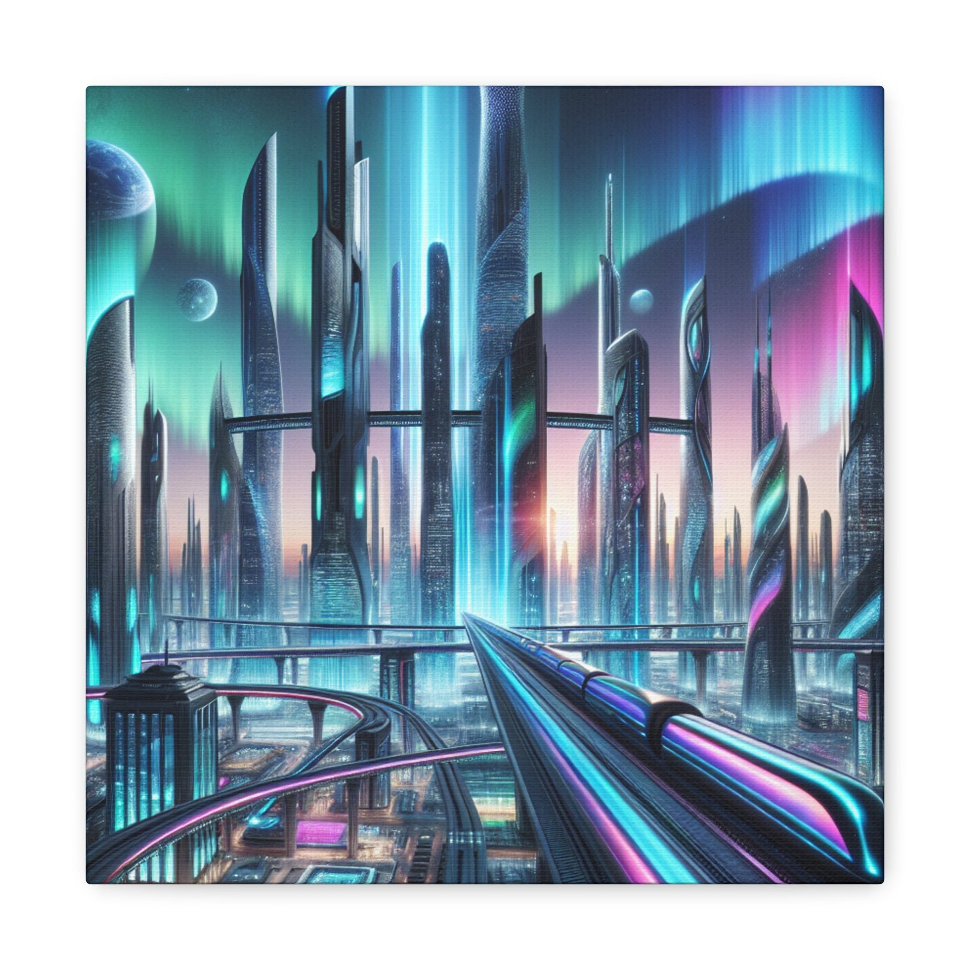 "Future Metropolis Dreamscape" - Canvas - Authentic4Us