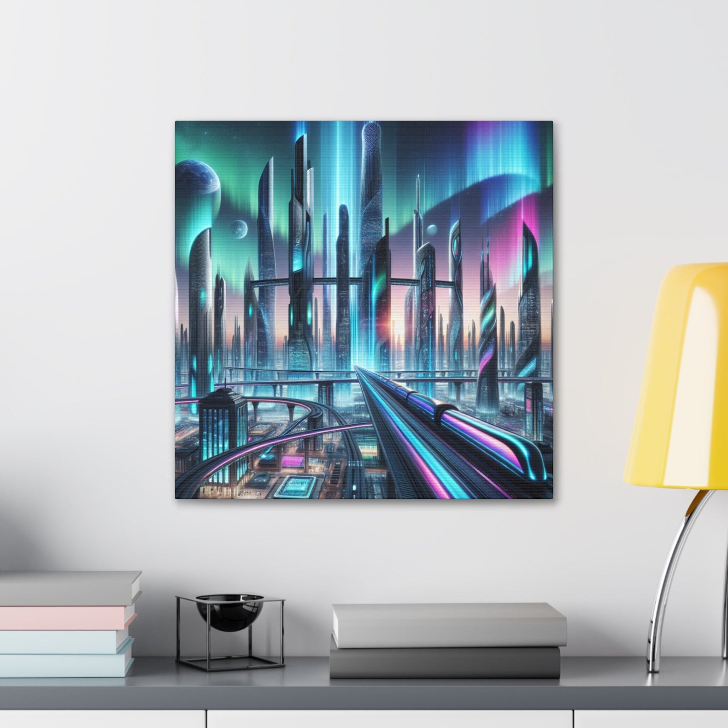 "Future Metropolis Dreamscape" - Canvas - Authentic4Us