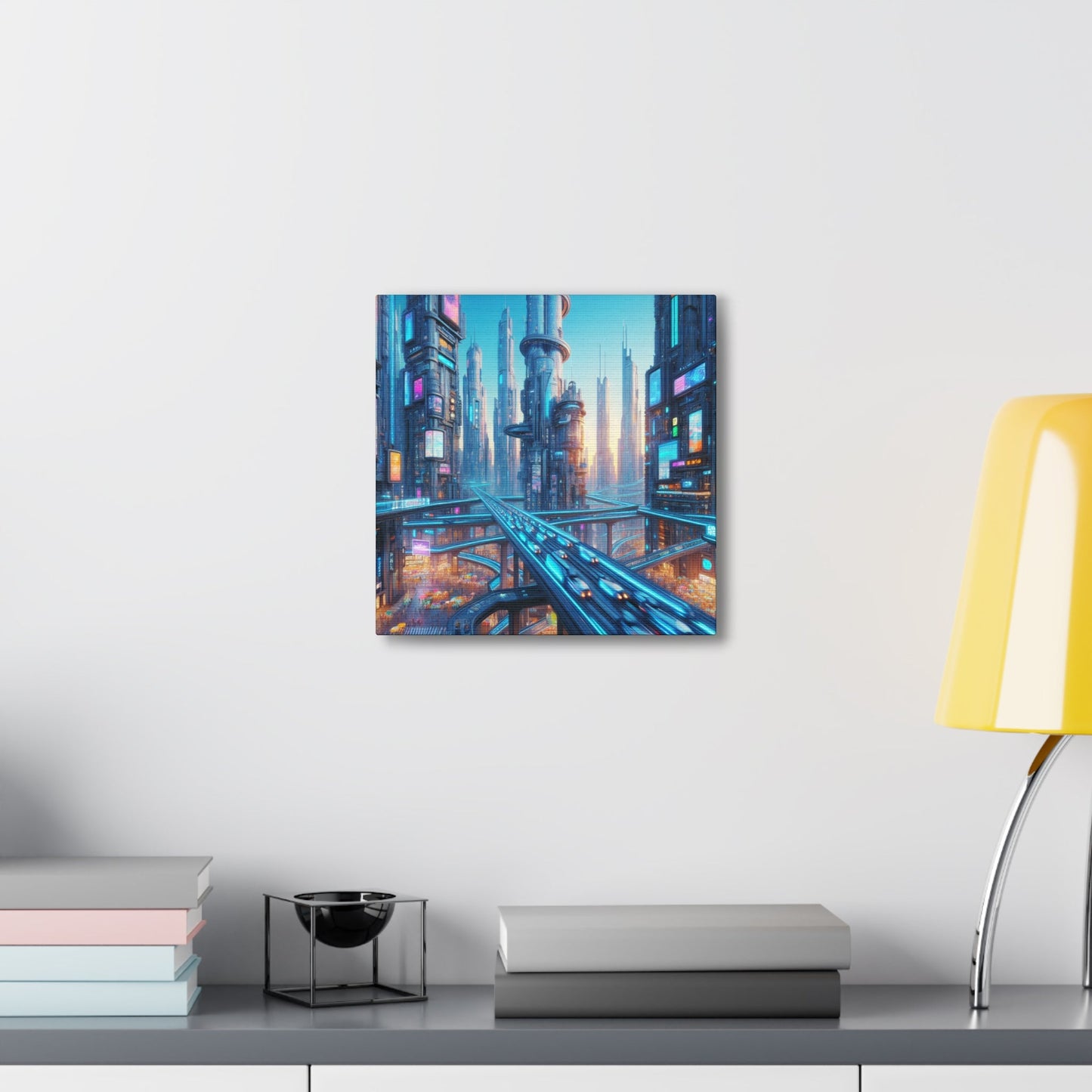 "Future Metropolis: Neon Dreams" - Canvas - Authentic4Us