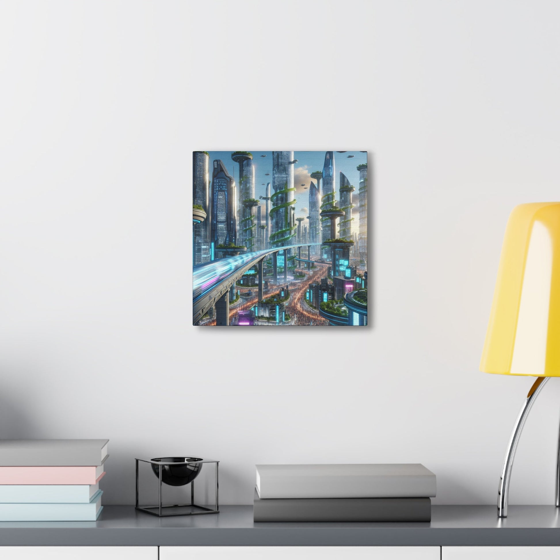 "Futuristic City Utopia" - Canvas - Authentic4Us