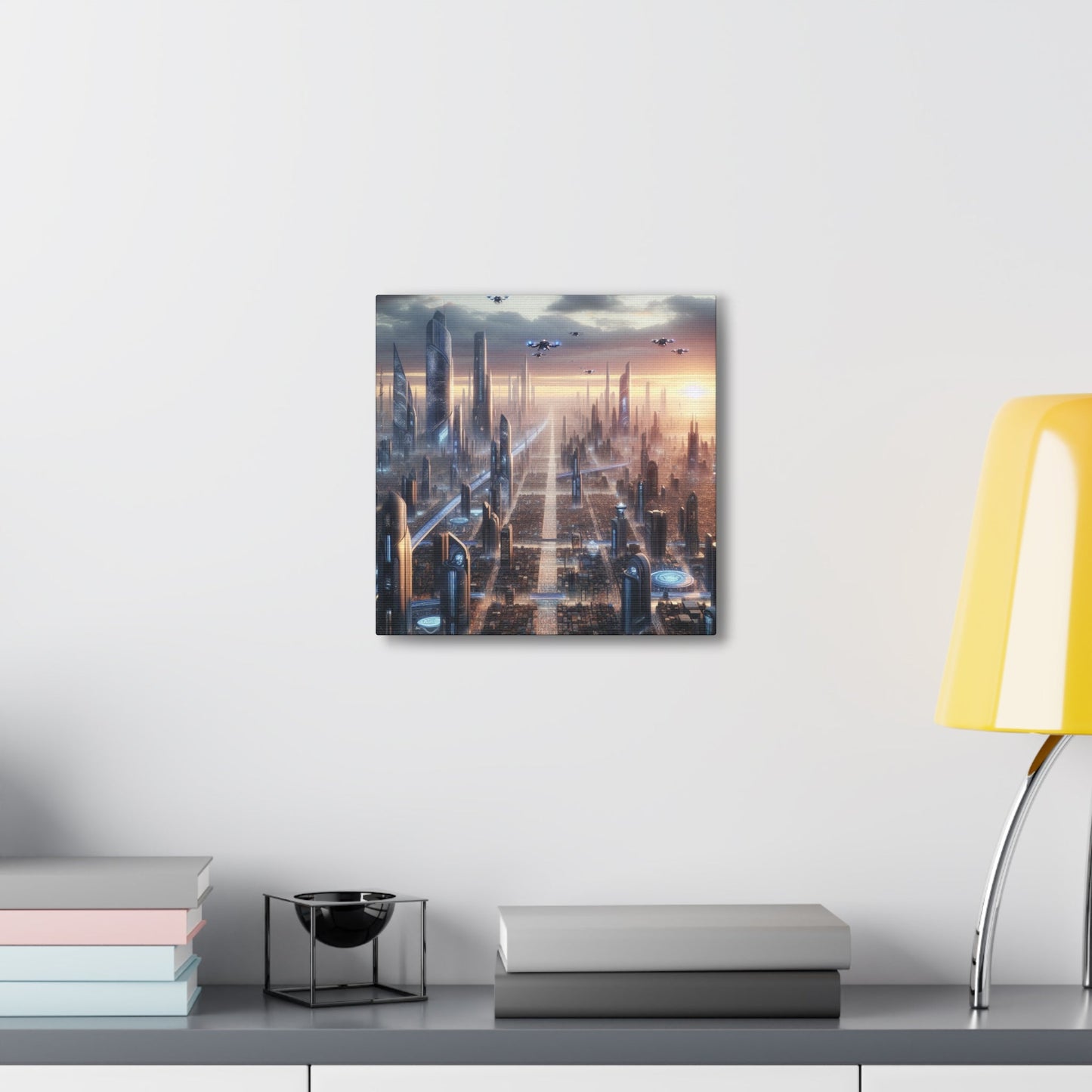 "Futuristic Urban Metropolis Masterpiece" - Canvas - Authentic4Us