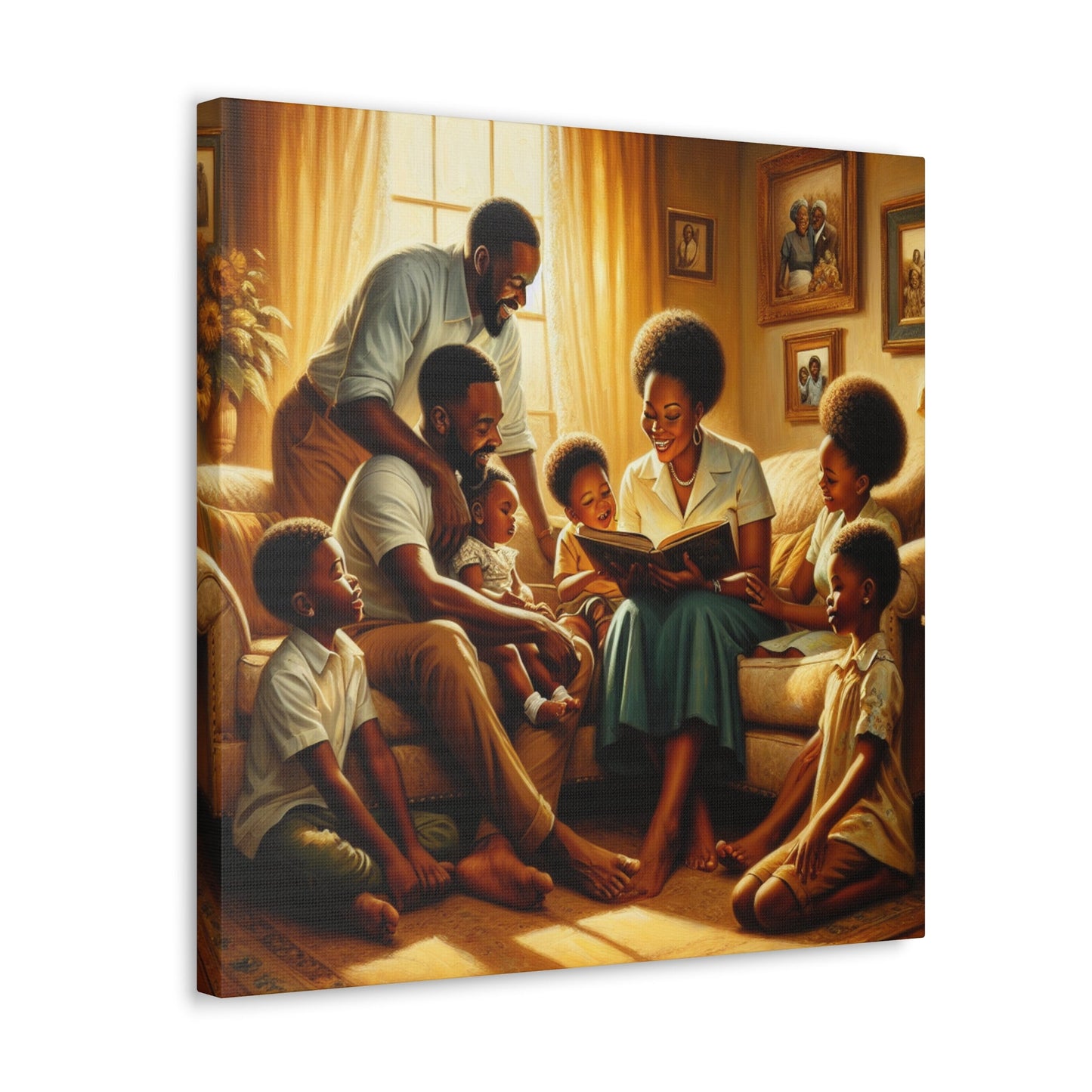 "Glimpse of Family Bliss" - Canvas - Authentic4Us