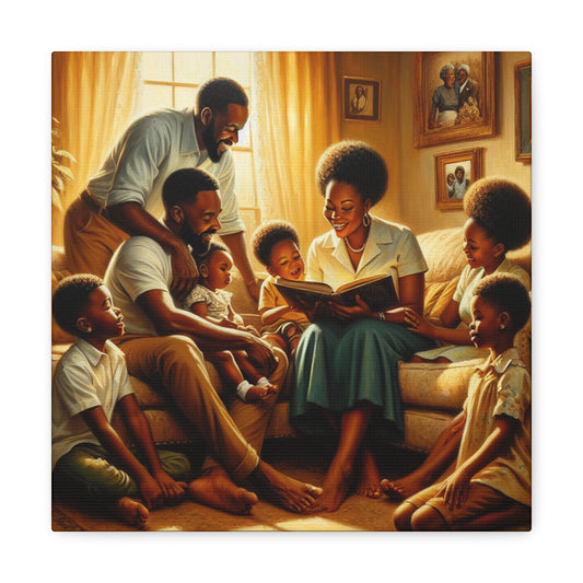 "Glimpse of Family Bliss" - Canvas - Authentic4Us