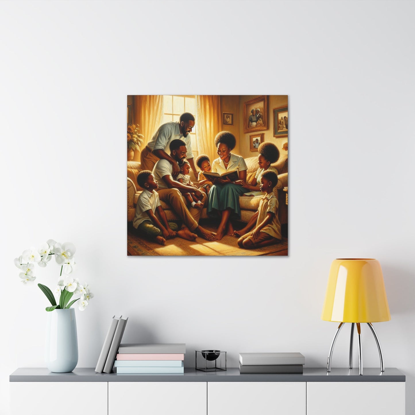 "Glimpse of Family Bliss" - Canvas - Authentic4Us