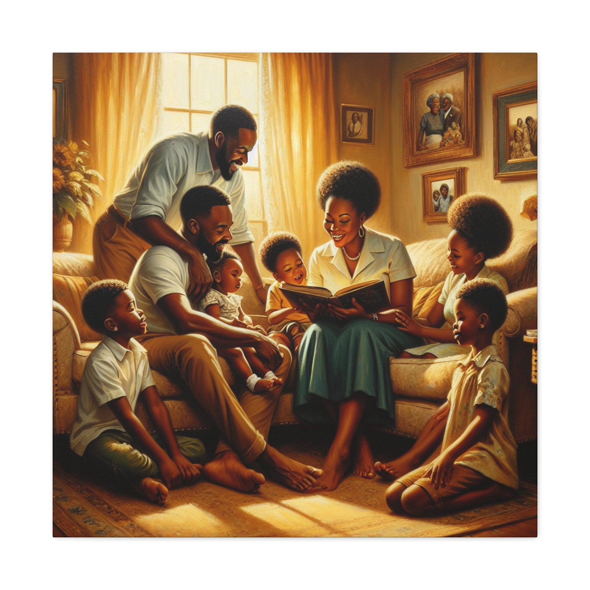 "Glimpse of Family Bliss" - Canvas - Authentic4Us