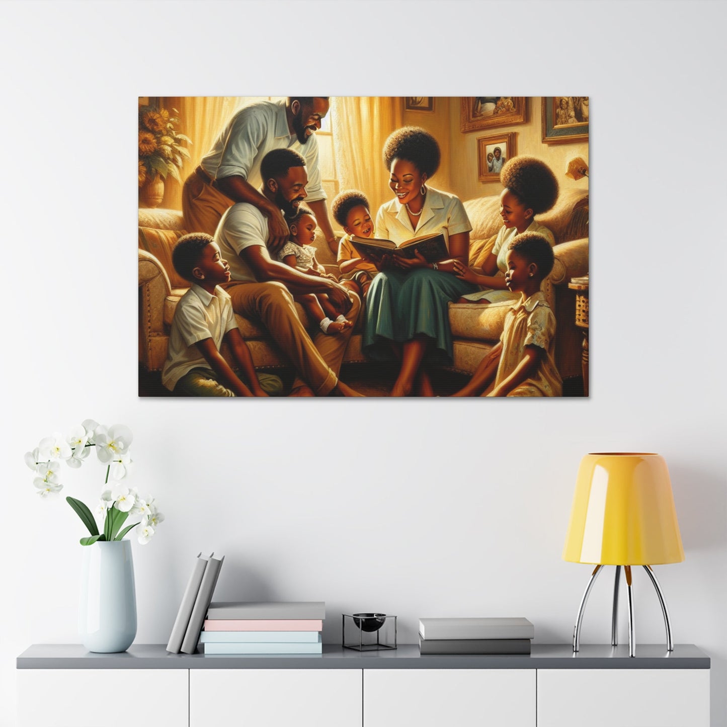 "Glimpse of Family Bliss" - Canvas - Authentic4Us