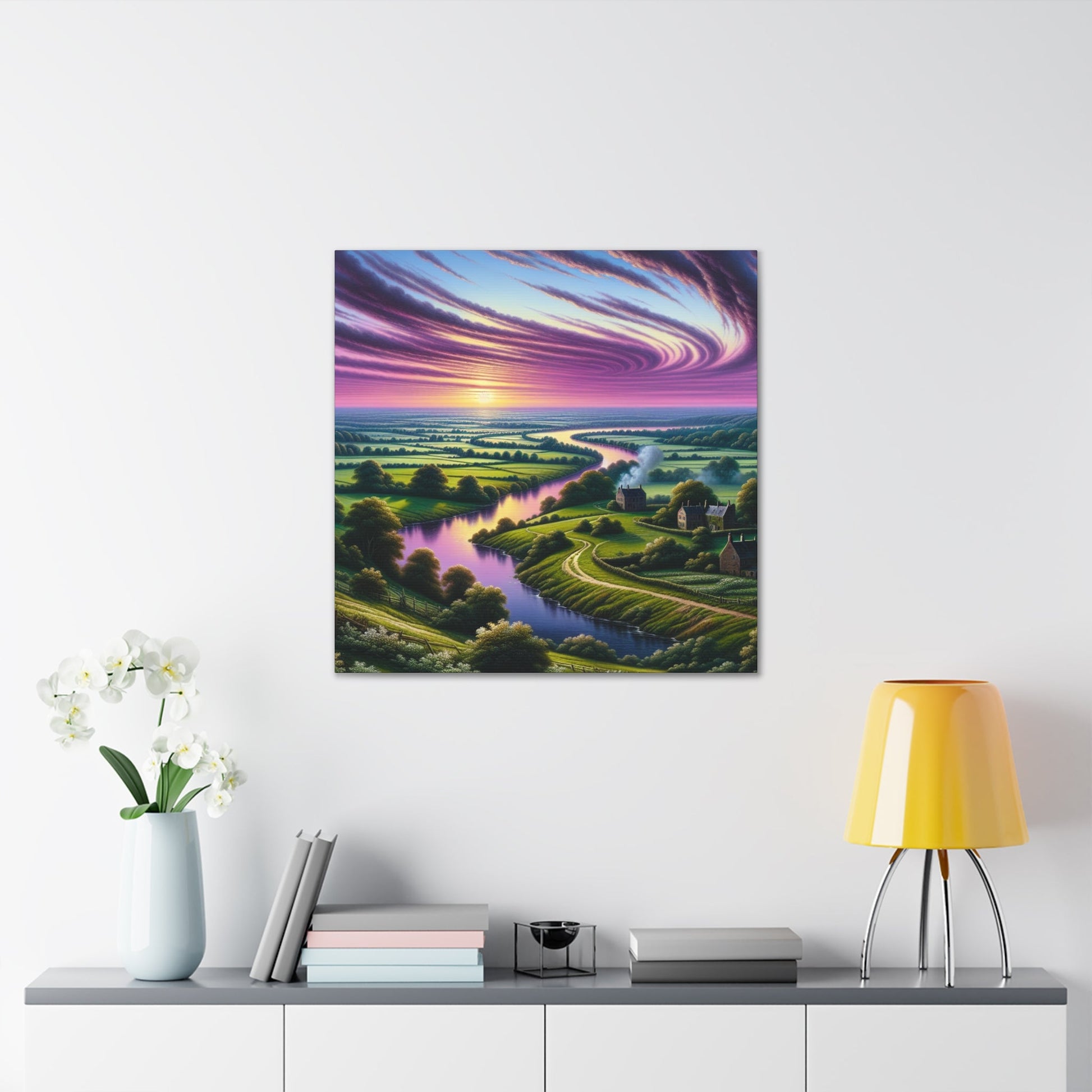 "Glowing Sundown Serenity" - Canvas - Authentic4Us