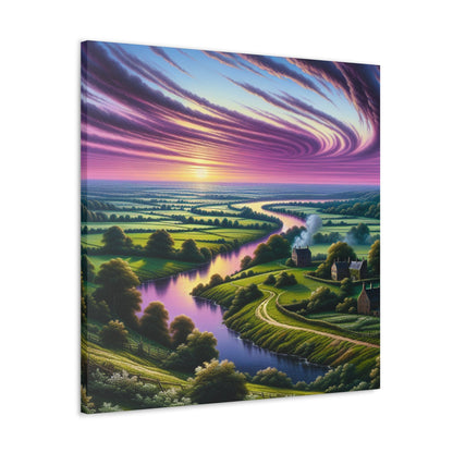 "Glowing Sundown Serenity" - Canvas - Authentic4Us