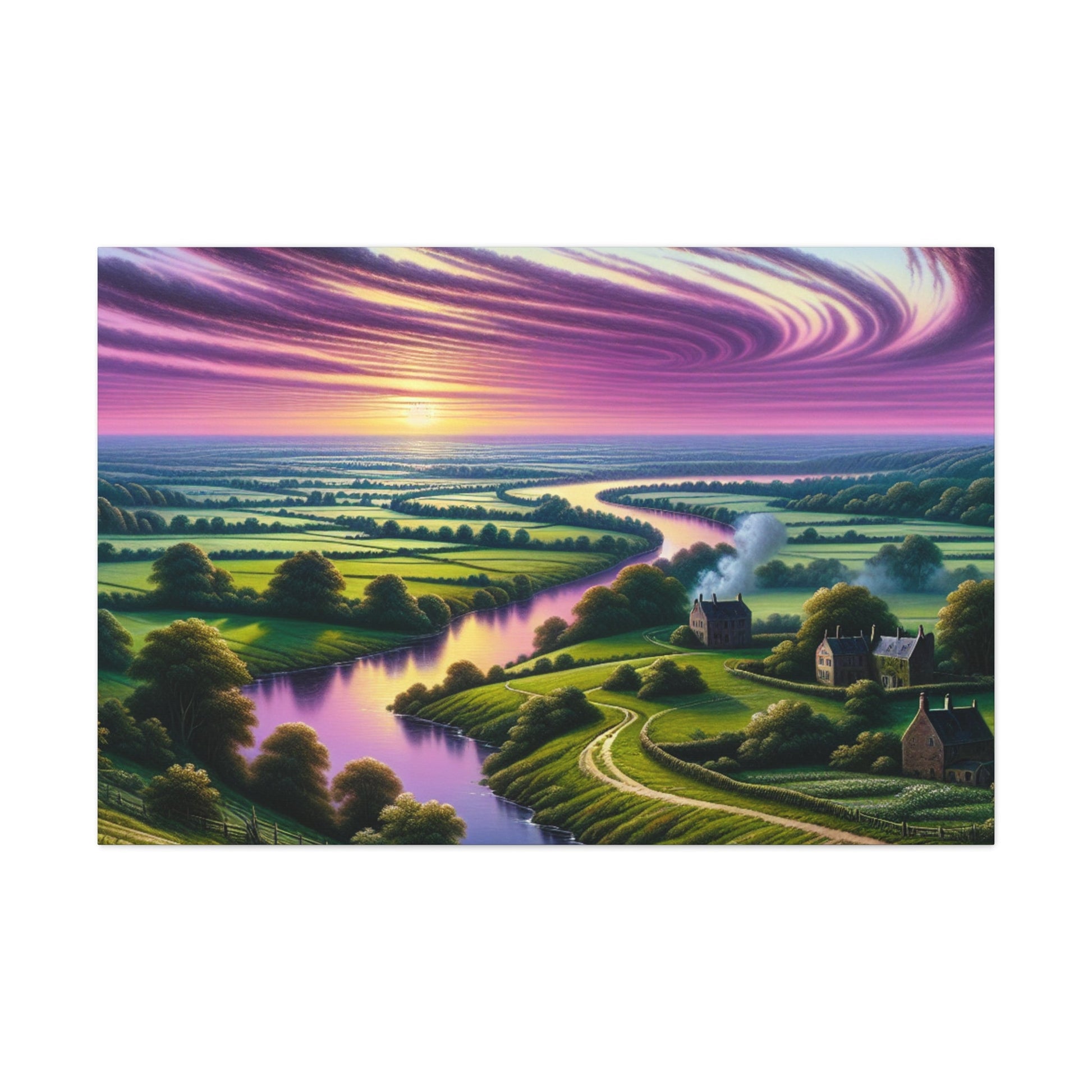 "Glowing Sundown Serenity" - Canvas - Authentic4Us